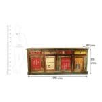 The Furnix Reclaimed Wood Rustic Sideboard - image 5