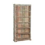 Classic Evergreen 6 Open Shelf Rustic Reclaimed Wood Standard Bookcase - image 4