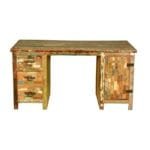 The Furnix Reclaimed Wood Study Desk Table for Home and Office