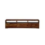 Solid Wood TV Console in Provincial Teak Finish - image 2