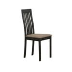 4 Seater Dining Table with 2 Chairs & 1 Small Bench in Walnut Color - image 4
