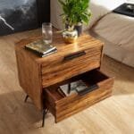 Solid wood side table console - image 6