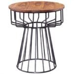 Side table Sheesham wood metal - image 4