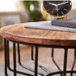 Side table Sheesham wood metal - image 3