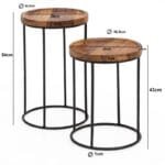 Metal 2 Small Table Set - image 5