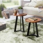 Sheesham wood Side table metal coffee table
