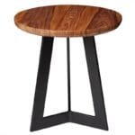 Sheesham wood Side table metal coffee table - image 3