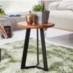 Sheesham wood Side table metal coffee table - image 5