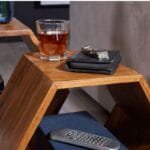 Solid wood design living room side table set - image 5
