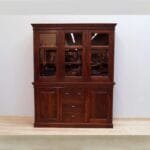 Solid wood Sideboard dark brown