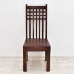 Armchair solid rosewood high dark brown