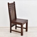 Armchair solid rosewood high dark brown - image 6