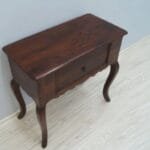 Console table Solid Rosewood Curved Drawer - image 7