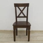 Armchair solid rosewood classic dark brown