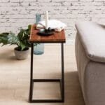 Side table solid wood sheesham / metal 45 x 62 x 32 cm - image 5