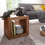Solid wood sheesham design wooden side table