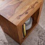 Solid wood sheesham design wooden side table - image 5