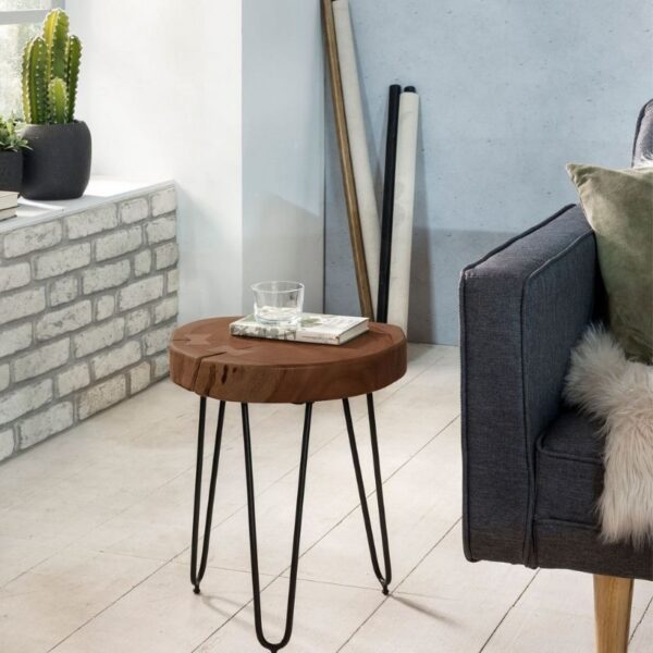 Solid wood sheesham side table 30 x 30 cm