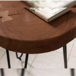 Solid wood sheesham side table 30 x 30 cm - image 4