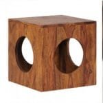 side table solid wood sheesham 35x35 cm