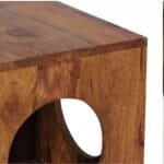 side table solid wood sheesham 35x35 cm - image 4