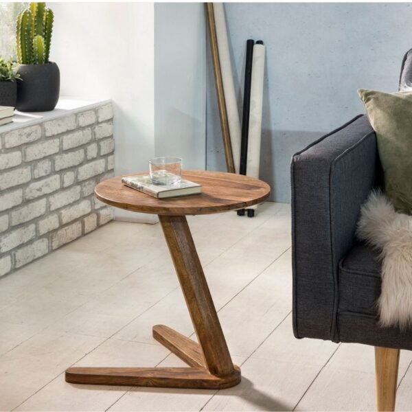 Side table solid wood sheesham 45 x 45cm