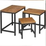 3 design side table Sheesham wood - image 2