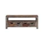 Coffee table solid gray sheesham wood