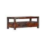 Coffee table solid gray sheesham wood - image 2