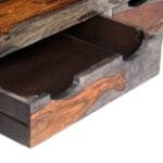 Coffee table solid gray sheesham wood - image 3
