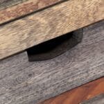 Coffee table 100x55x30 cm solid gray sheesham wood - image 4