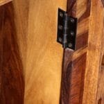Desk with 1 drawer and 1 solid wood cabinet - image 2