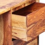 Desk with 1 drawer and 1 solid wood cabinet - image 5