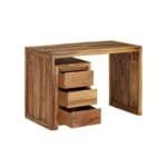 Desk in solid sheesham wood 110x55x76 cm - image 4