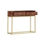 Console table 90x30x75 cm solid hose wood - image 4