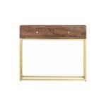 Console table 90x30x75 cm solid hose wood