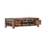 Coffee table 100x55x30 cm solid gray sheesham wood - image 5