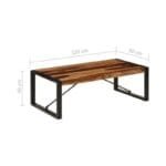 Coffee table solid sheesham wood - image 4