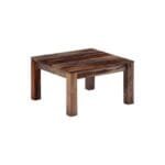 Coffee table solid gray wood