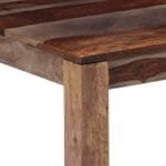 Coffee table solid gray wood - image 2