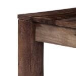 Coffee table solid gray wood - image 3