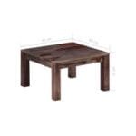 Coffee table solid gray wood - image 4