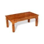 Coffee table in solid acacia wood 110x60x45cm - image 2