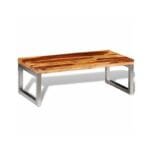Coffee table with solid sheesham wood