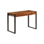 Solid desk sheesham wood and steel - image 7