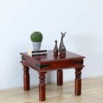 Solid Wood Side Table in Honey Oak Finish