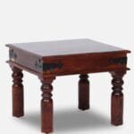 Solid Wood Side Table in Honey Oak Finish - image 2