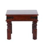 Solid Wood Side Table in Honey Oak Finish - image 3