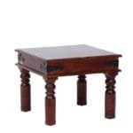 Solid Wood Side Table in Honey Oak Finish - image 4