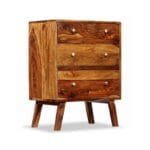 Side cabinet in solid sheesham wood